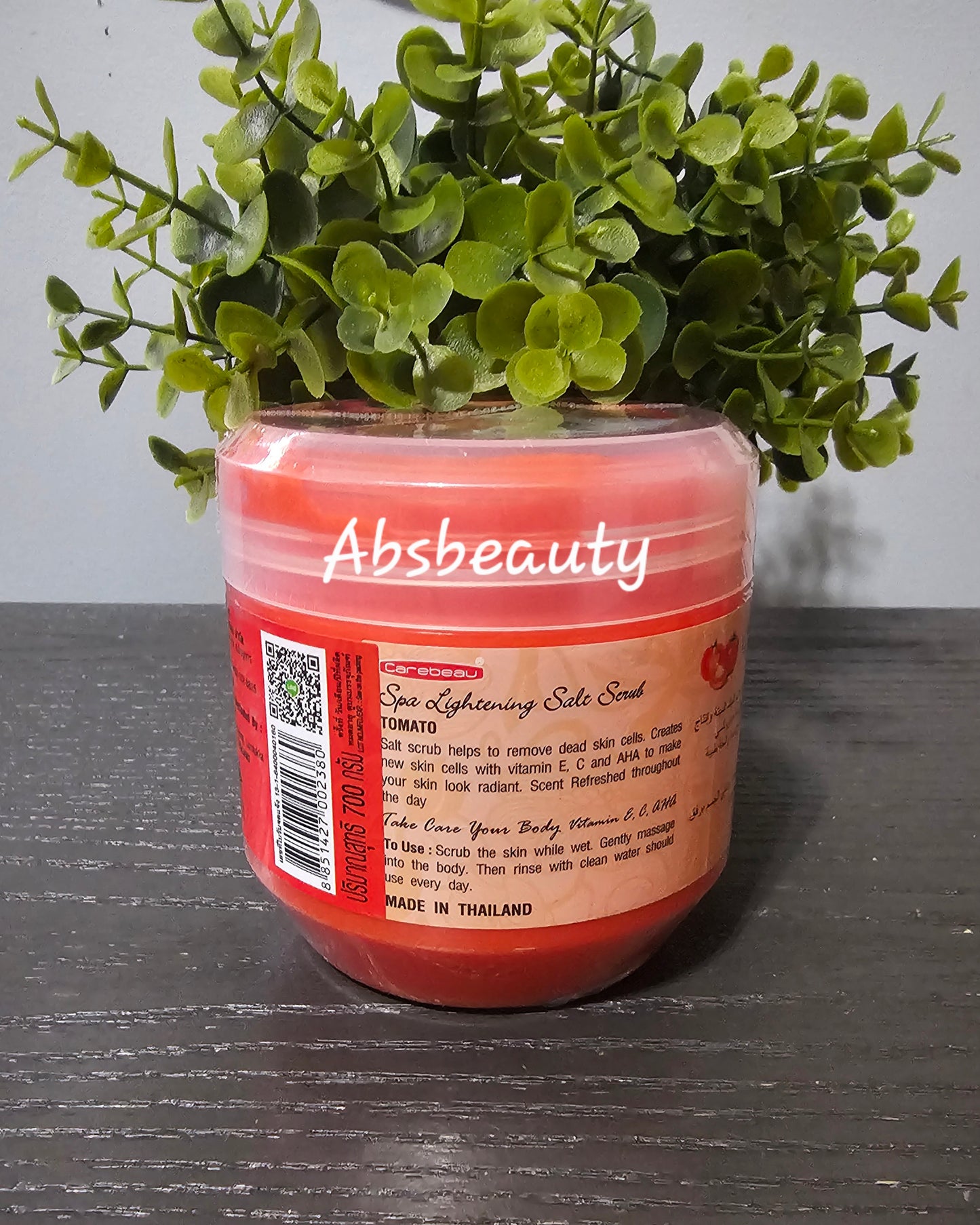 Carebeau Spa Lightens Whitens Brighten Salt Scrub With Fruits, AHA,TOMATO ,Vit E & C 700g ✨️