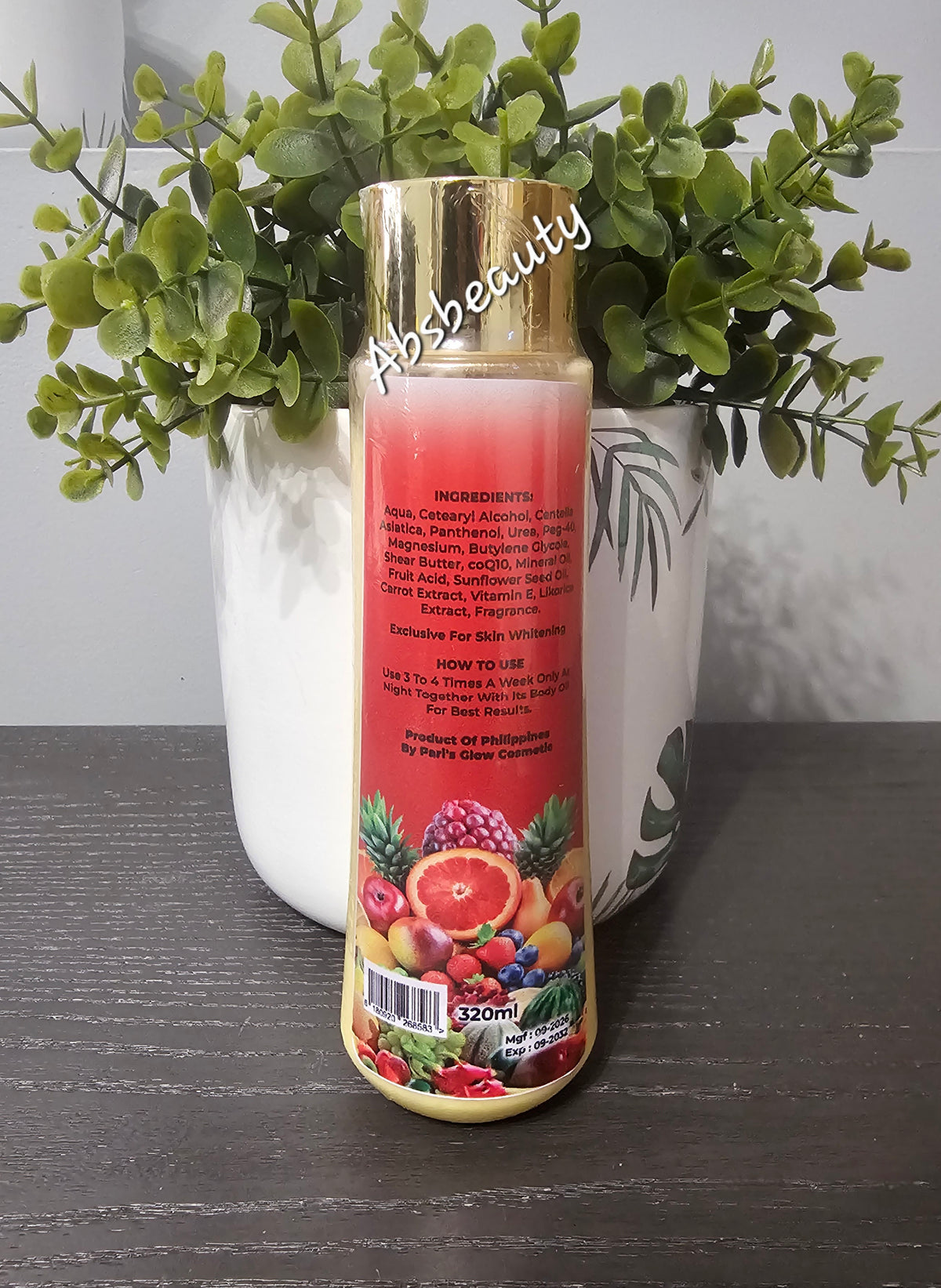 Pari's Glow Cosmetics Skin Luxury V5 Glow Point Mixed Fruits Double Concentrate Booster Body Lotion 320ml