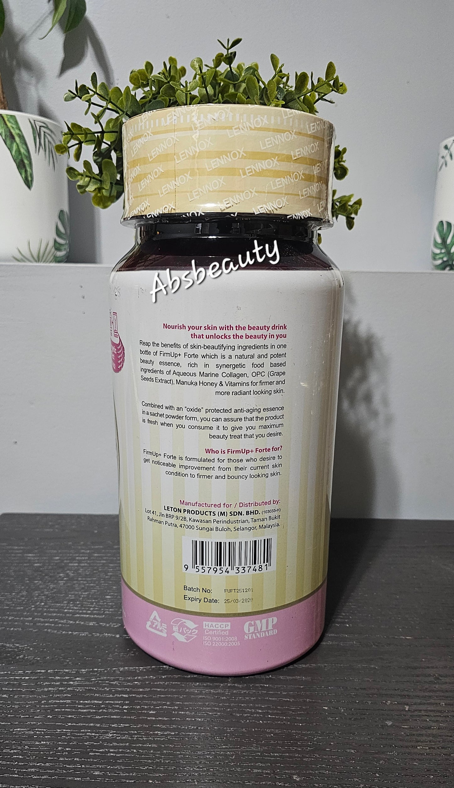 Lennox FirmUp➕️ Forte Collagen Drink 24x50ml Anti Aging Skin Firming Beauty Drink Advanced Formula💯👍