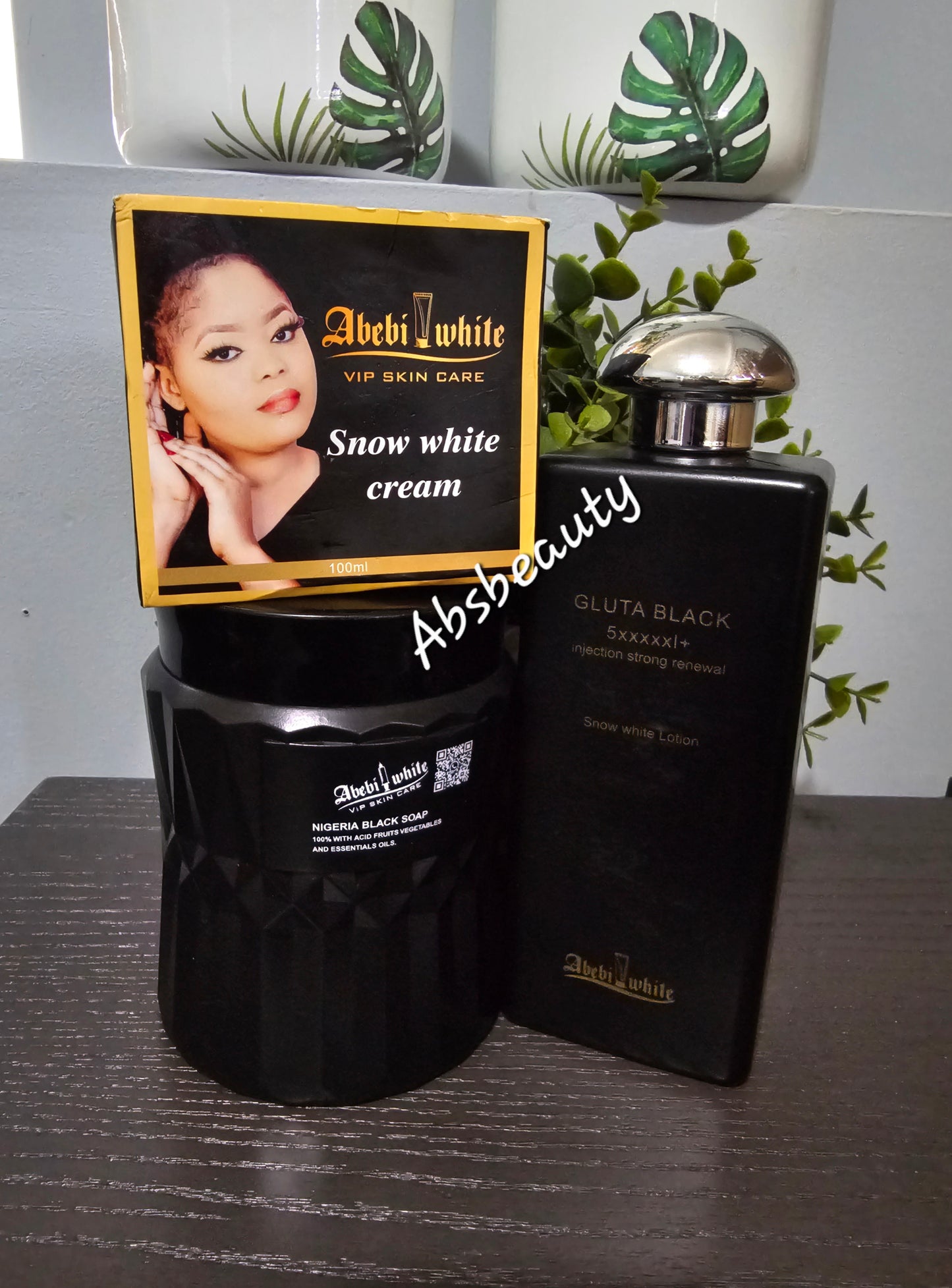 3pcs Abebi White Vip Skin Care Set, Face Cream,Nigeria Black Soap,& Body Lotion ✨️✅️