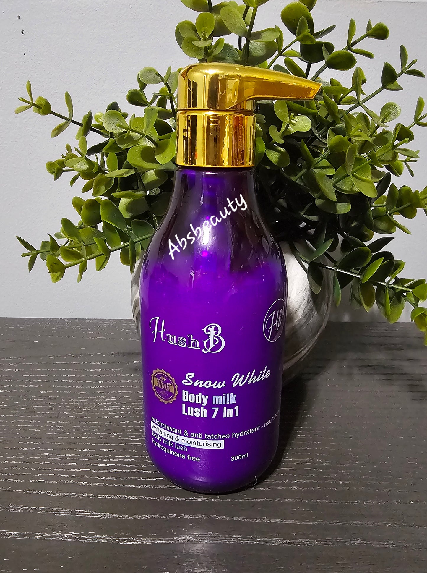 Hush B Snow White Body Milk Lush 7in1||Hush B Arabian Glow Whitening Body Milk Lush➕️ 300ml 💯👌,1pc