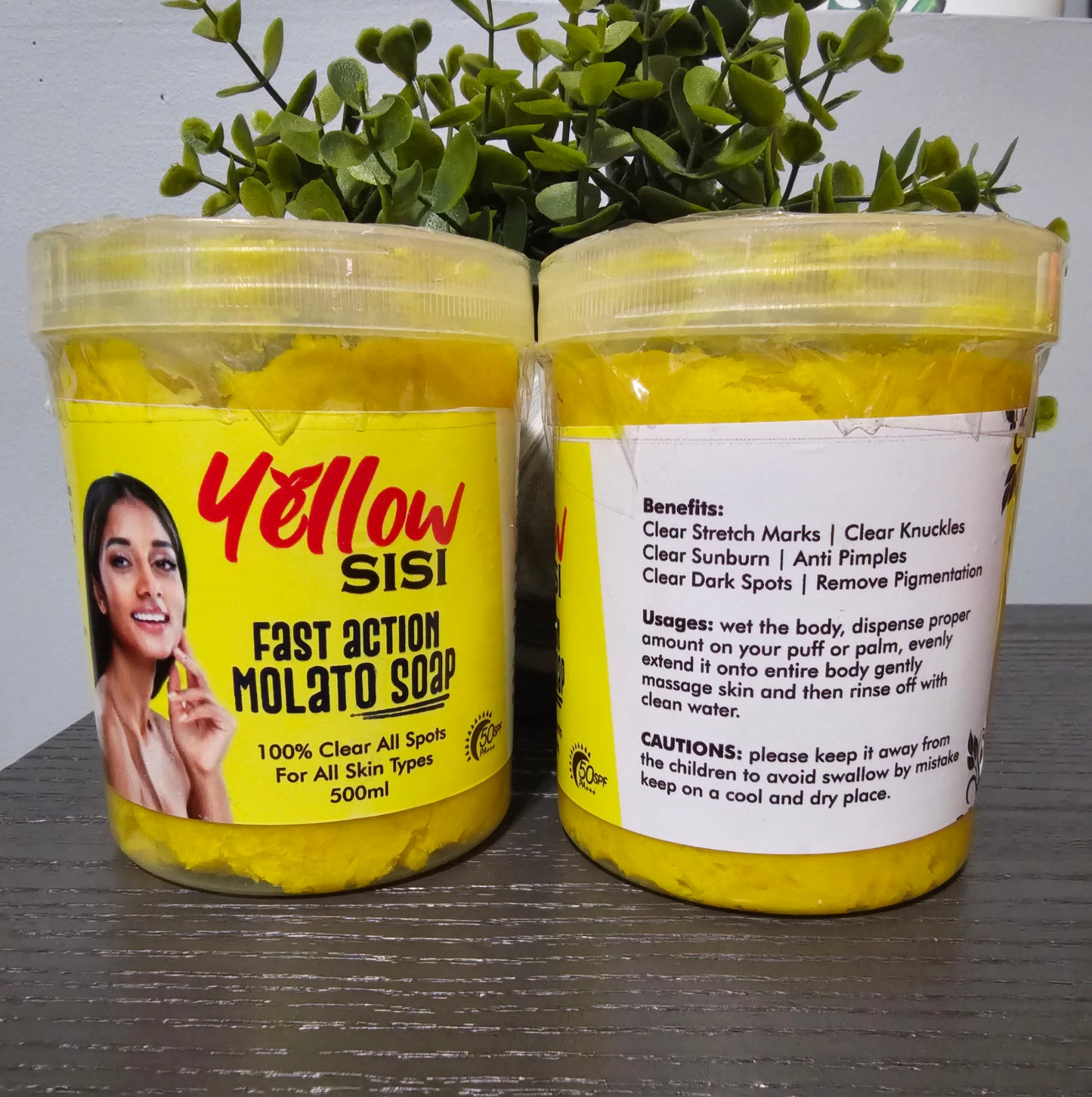 YELLOW Sisi Fast Action Molato Soap with Spf50. 500ml