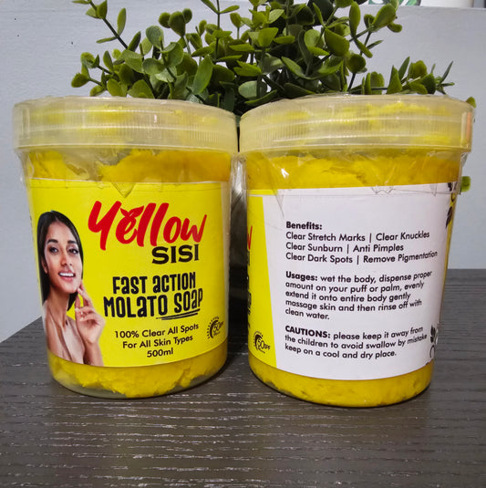 YELLOW Sisi Fast Action Molato Soap with Spf50. 500ml