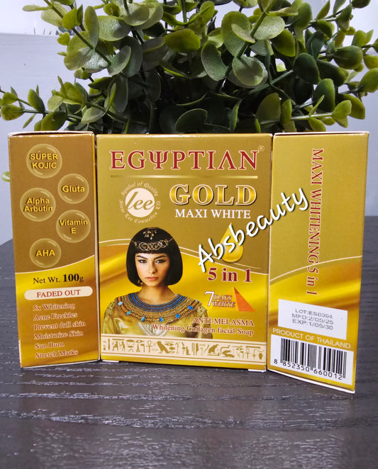 LEE Egyptian Gold 5in1 Maxi Whitening Collagen Face & Body Soap Maxi White ✨️👌 1pc