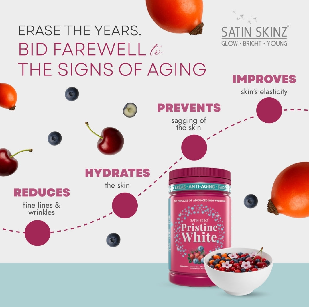Satin Skinz Pristine White Supplement Skin Whitening Skin beauty supplement New💯✅️