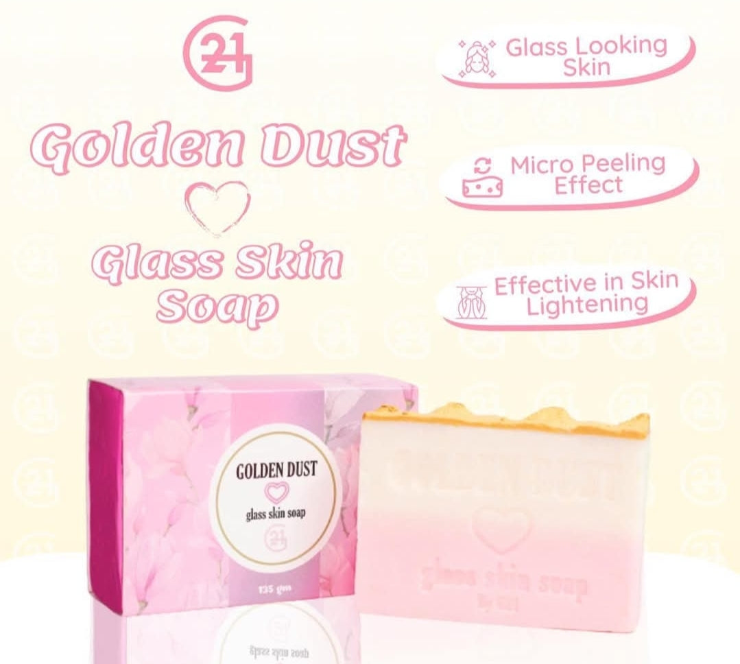 G21 Golden Dust Glass Skin Soap 135g, 1pc