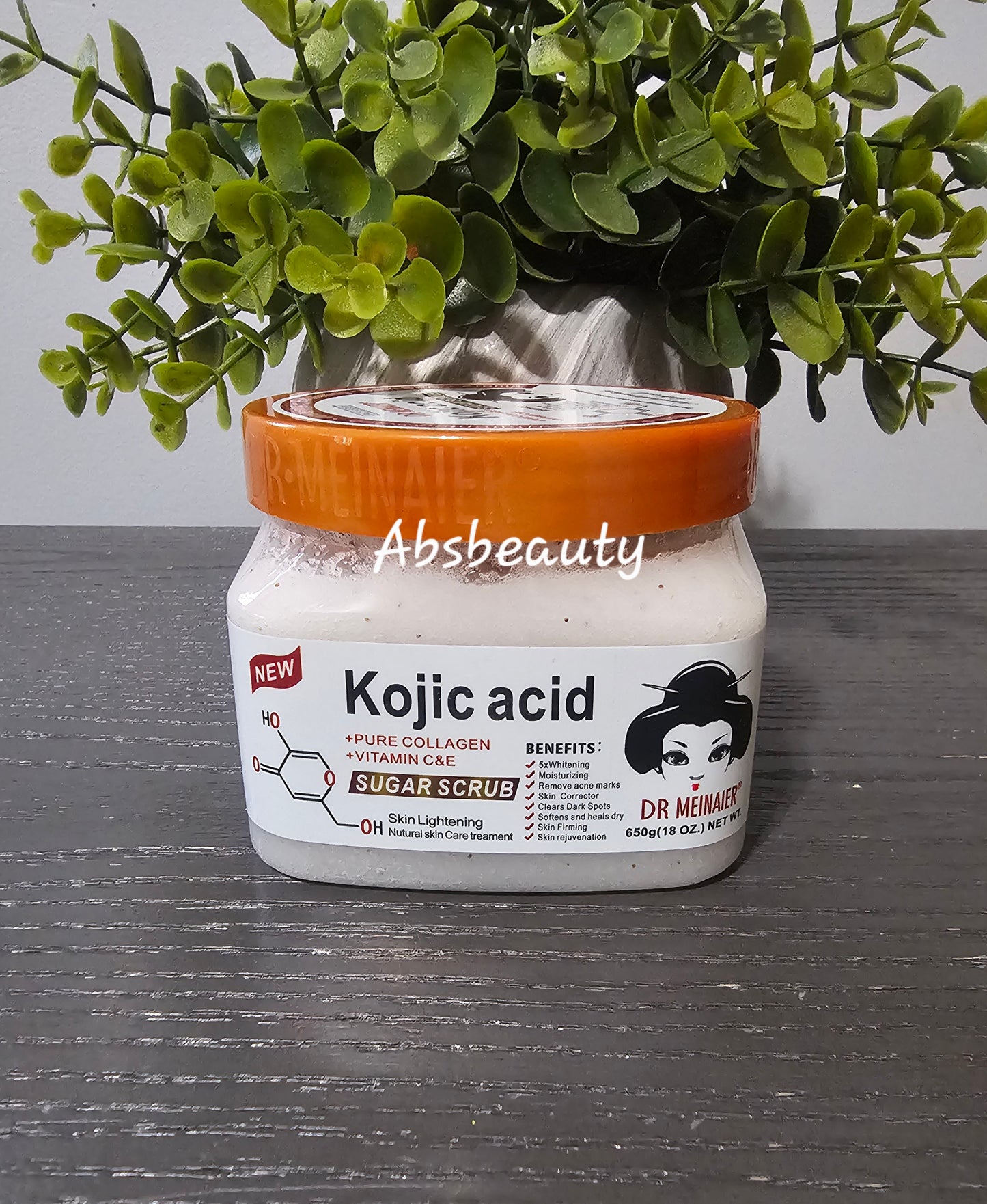 Dr Meinaier Face & Body Skin Whitening,Lightening Sugar Scrub Alpha Arbutin|Orange VitC|Coffee & Matcha| Kojic Acid.650g 👌💯