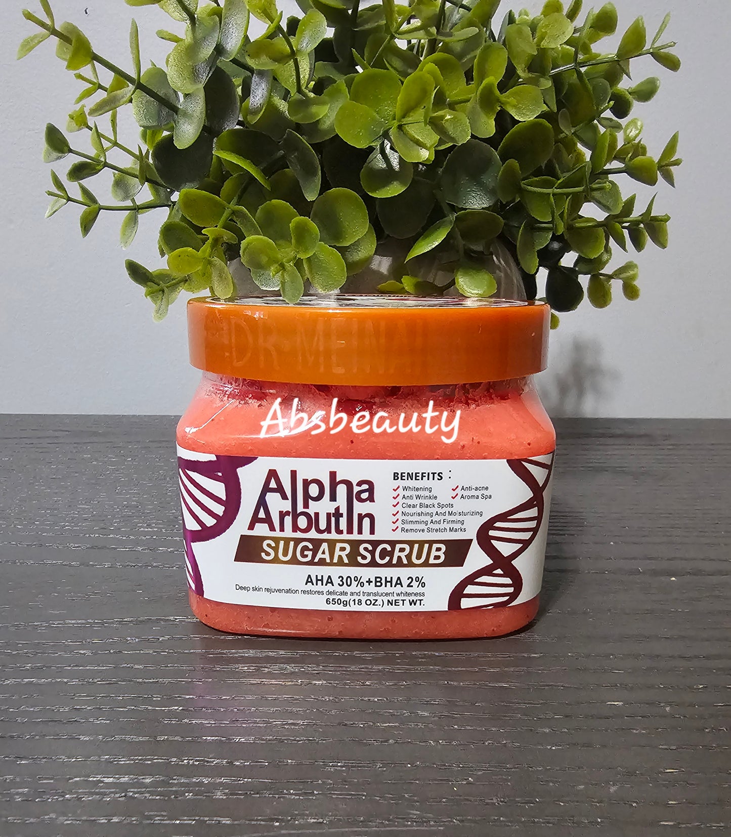 Dr Meinaier Face & Body Skin Whitening,Lightening Sugar Scrub Alpha Arbutin|Orange VitC|Coffee & Matcha| Kojic Acid.650g 👌💯