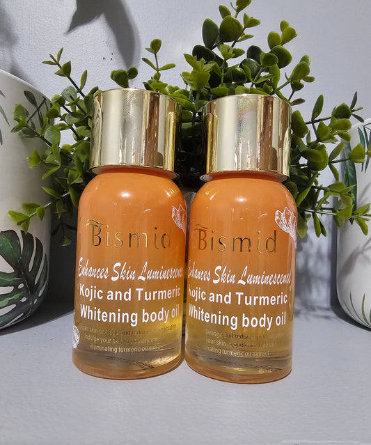Bismid Enhances Skin Luminescence Kojic & Tumeric Whitening Body Oil 150ml