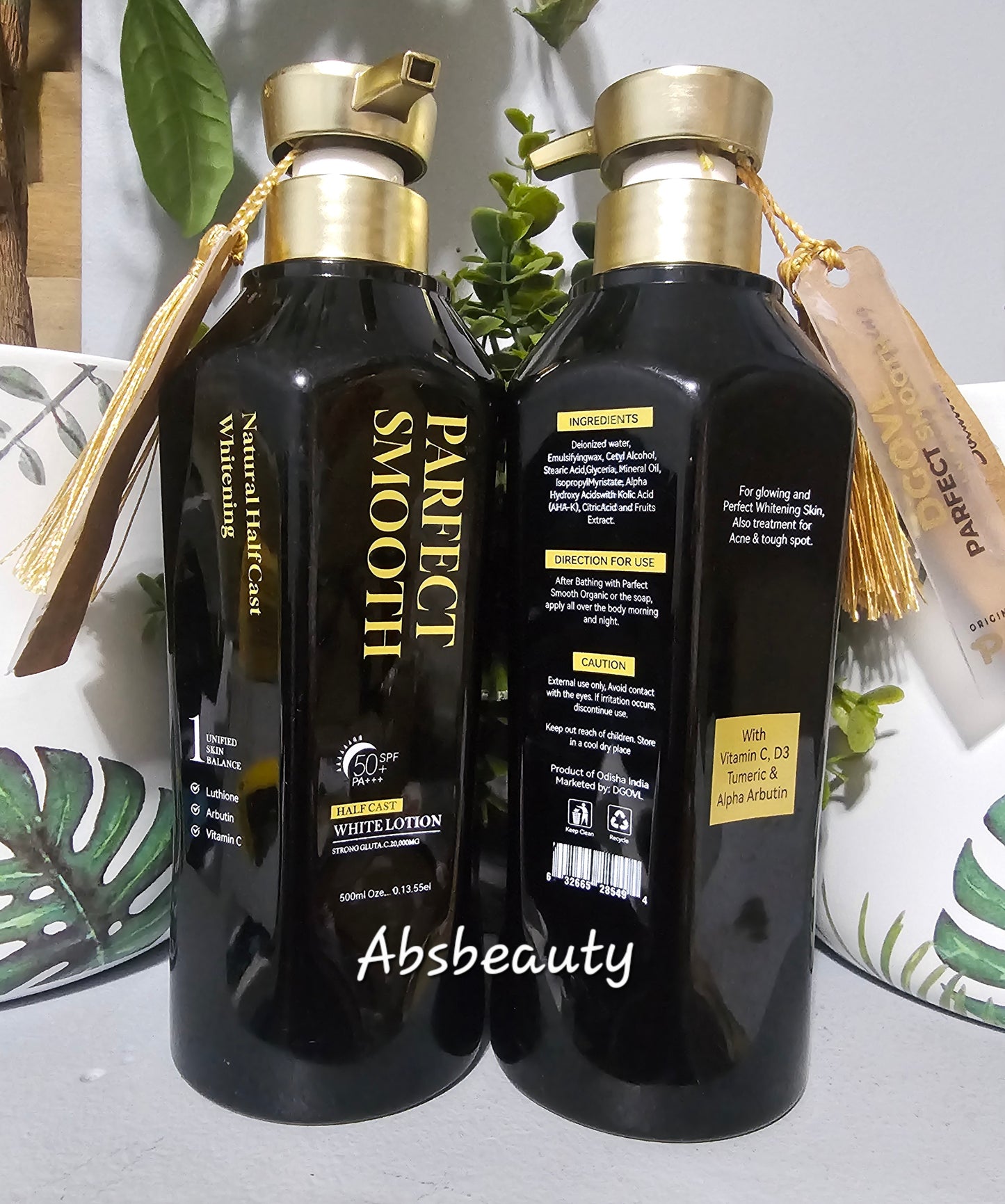 Parfect Smooth Half-C| Natural Gold Whitening Body Lotion With Spf50 500ml, 1pc💯👌