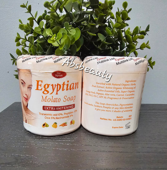 Egyptian Molato Soap Extra Whitening 500g 💯👍.
