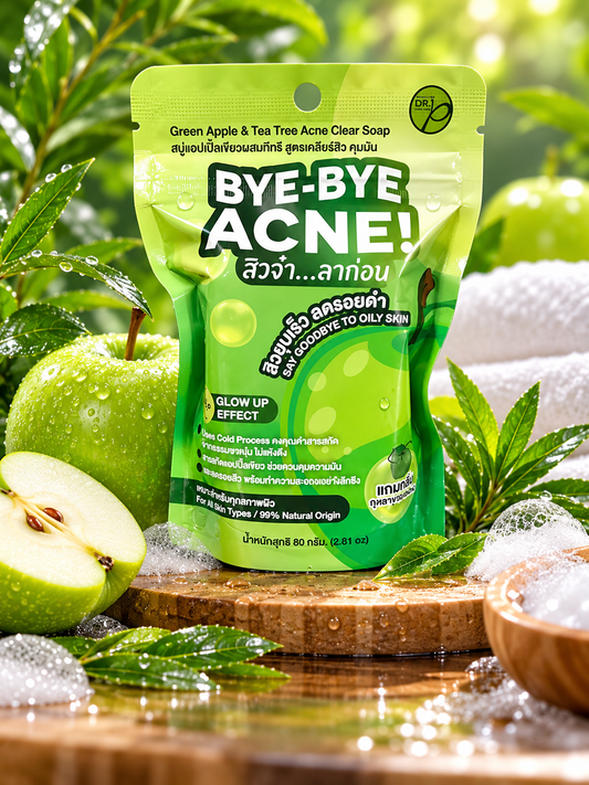 Dr.P Bye-Bye ACNE!Glow Up Effect Soap 80g,1pc👌