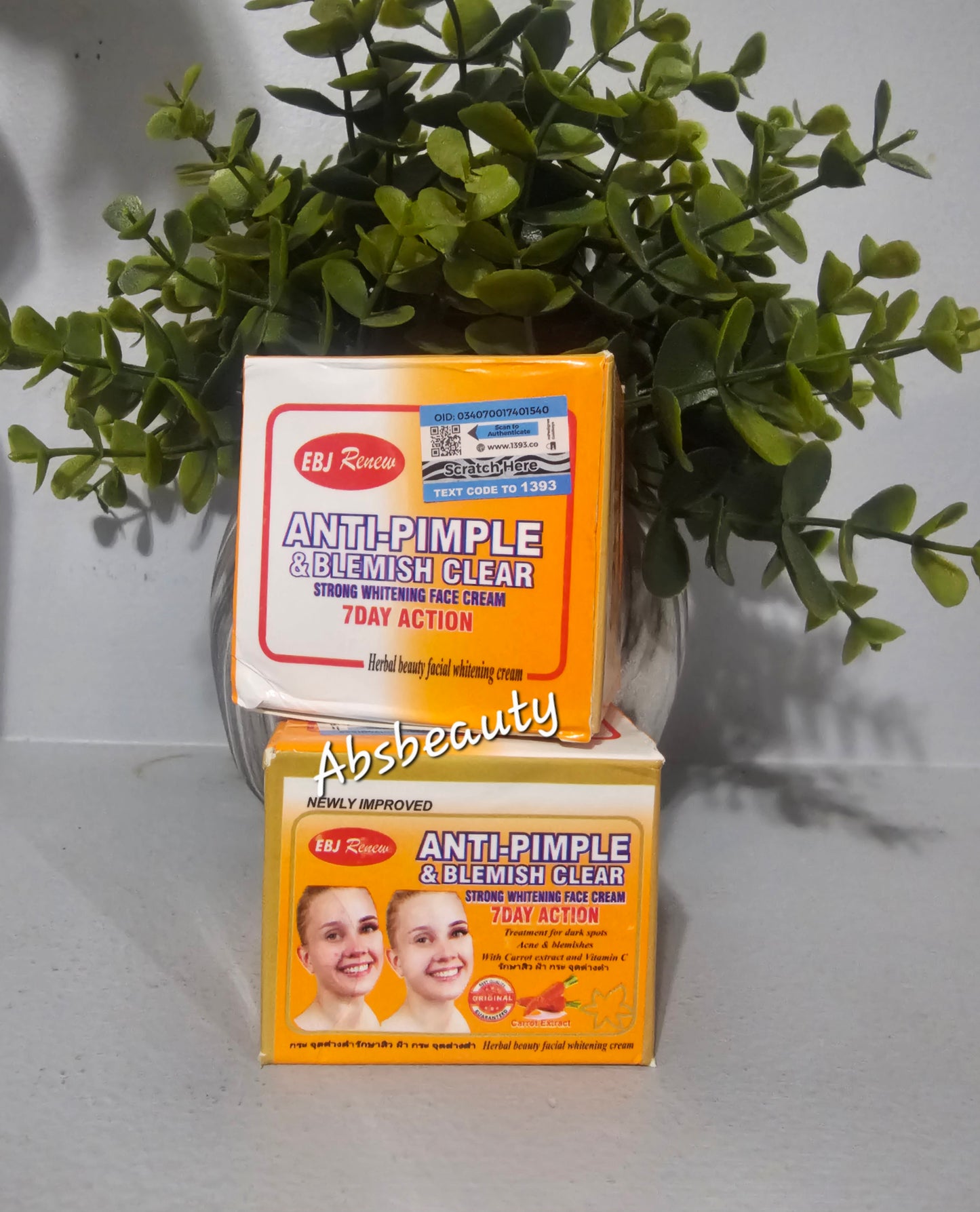 Anti-Pimple & Blemish Clear Strong Whitening Face Cream 7 Days Action. 1pc