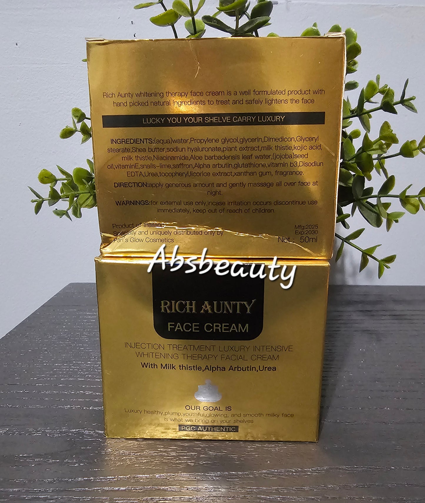 1×Pari's Glow Cosmetics Rich Aunty Injection Super Whitening Face Cream.1pc