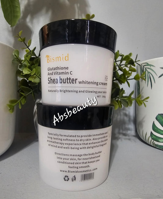 Bismid Glutathione & Vitamin C Shea Butter Whitening Body Cream.1pc