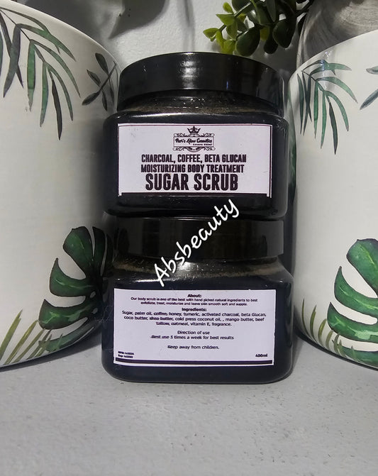 Pari's Glow Sugar Scrub 400g||Coffee||Charcoal||Beta Glucan, Smooths,Brightens & Softens The Skin💯. 1pc