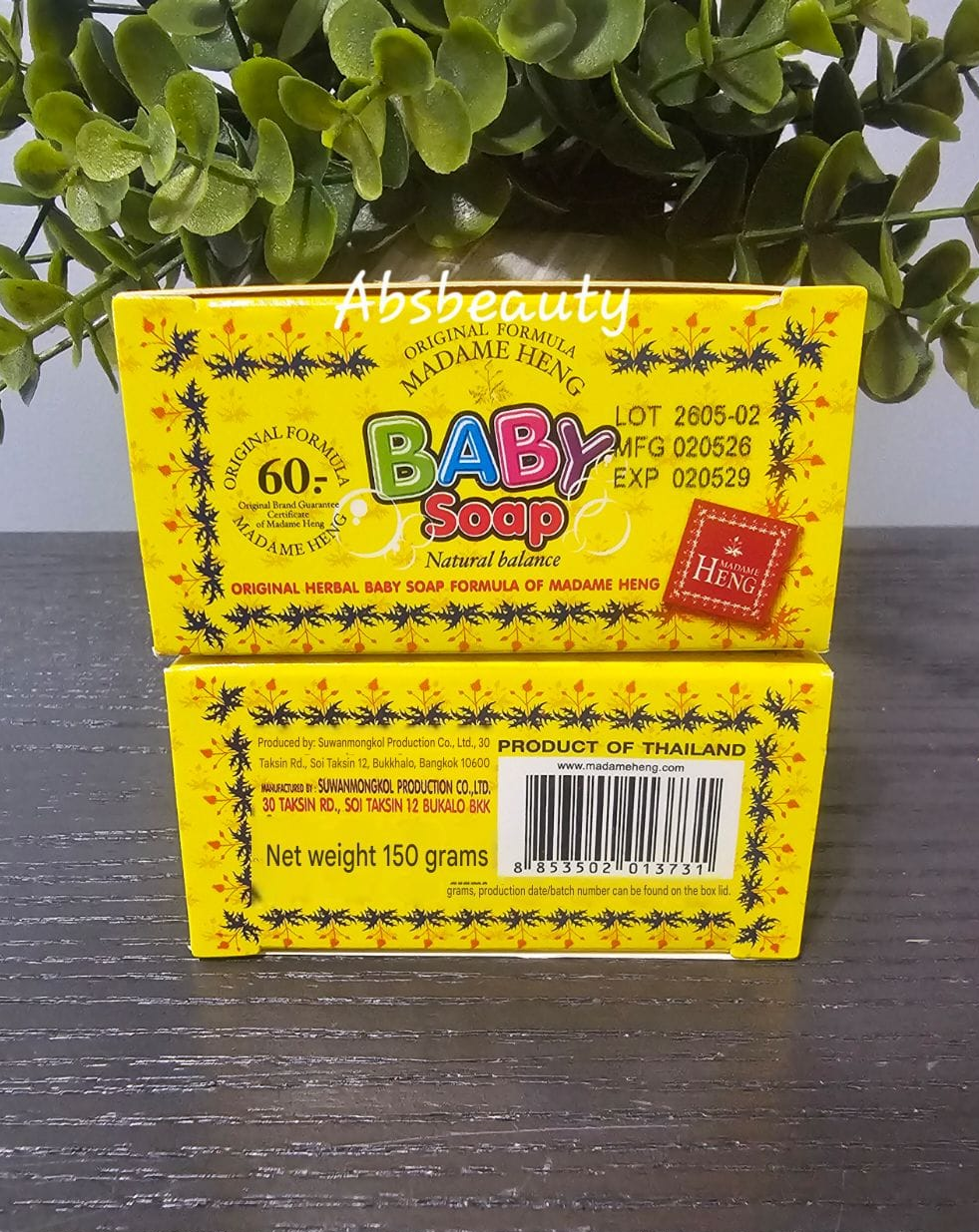 Original Formula Madame HENG Baby Soap Original Herbal With Vitamin E & Chamomile 150g,1pc ✨️👌💯