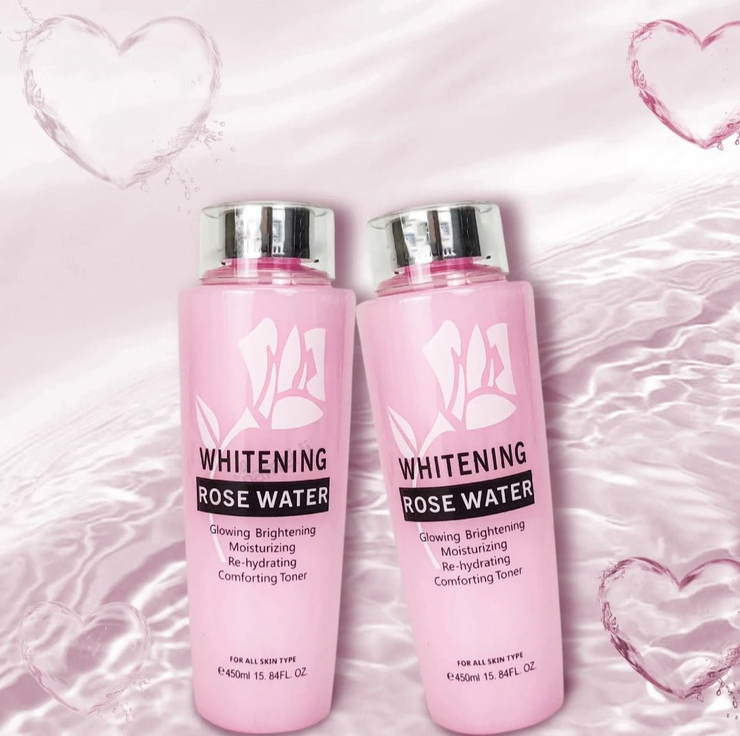 Facial Toner Whitening Rose Water Glowing Brightening Moisturizing &Rehydrating🩷💯👌.1pc