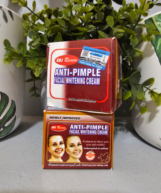 Anti-Pimple Facial Whitening Cream For Black Spots, Acne & Wrinkles