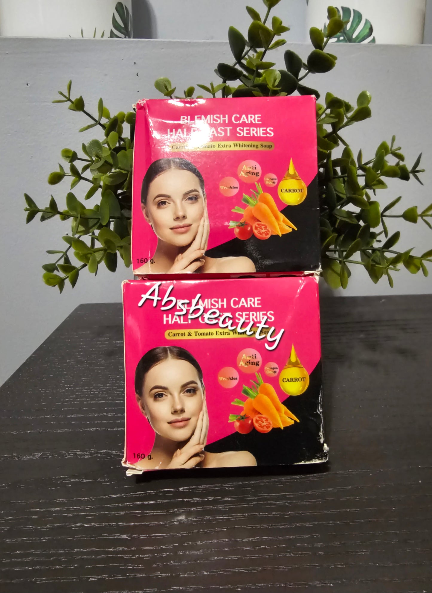 Blemish Care Half-C  Series Carrot & Tomato Whitening Body Soap. 1pc