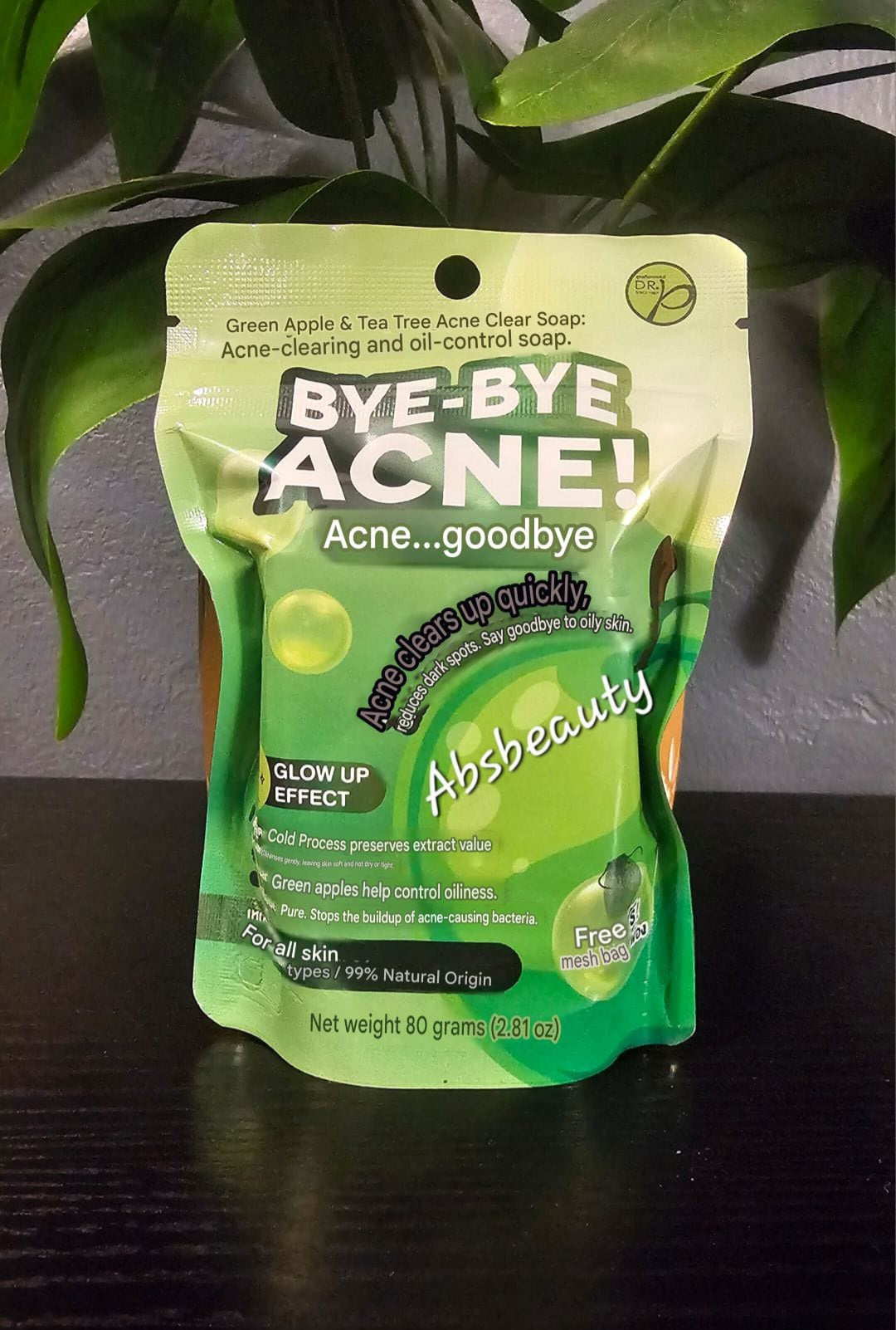 Dr.P Bye-Bye ACNE!Glow Up Effect Soap 80g,1pc👌