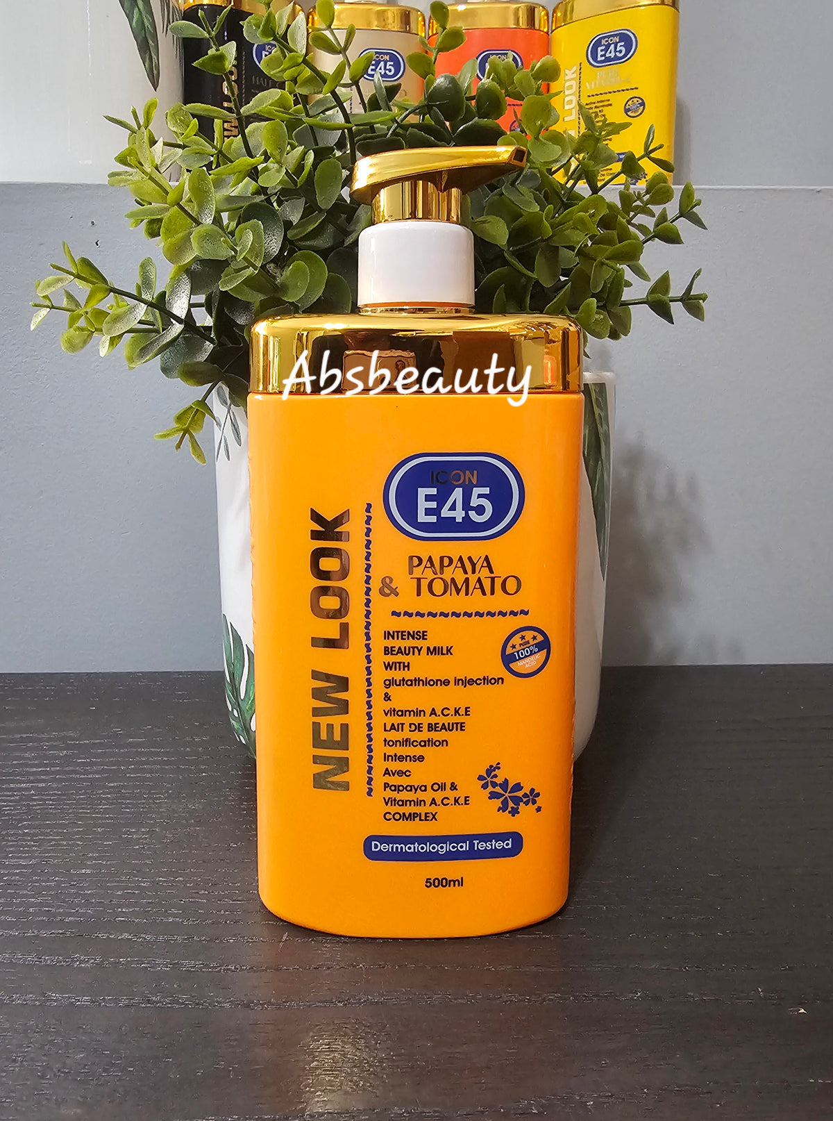 Icon E45 Whitening & Lightening Body Lotion New Look 500ml 1pc