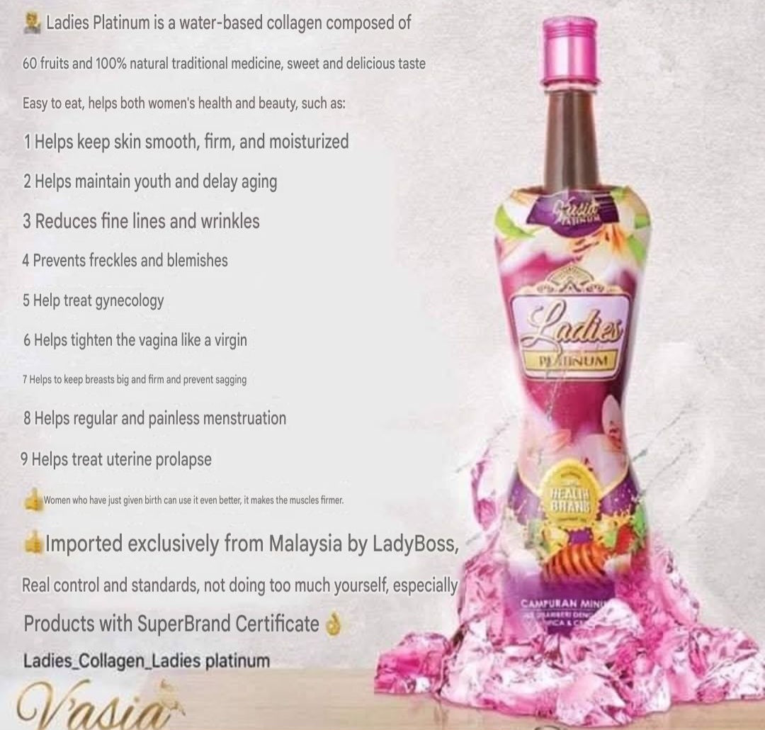Vasia Ladies Platinum Supplements drink 500ml 💯👌✅️