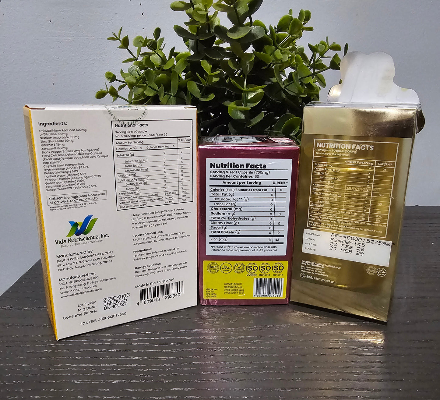 3Pcs Set Supplements Snow Caps Gold Vitamins+Minerals  L-Glutathione 30capsules with Free Snow Skin Whitening Soap,
 Ohayo TYO EX Lumine White Glutathione 60 Capsules & Hikari Skin Essentials Aurum S-Acetyl Glutathione 30 Capsules.✨️💯Original&Authentic✅️