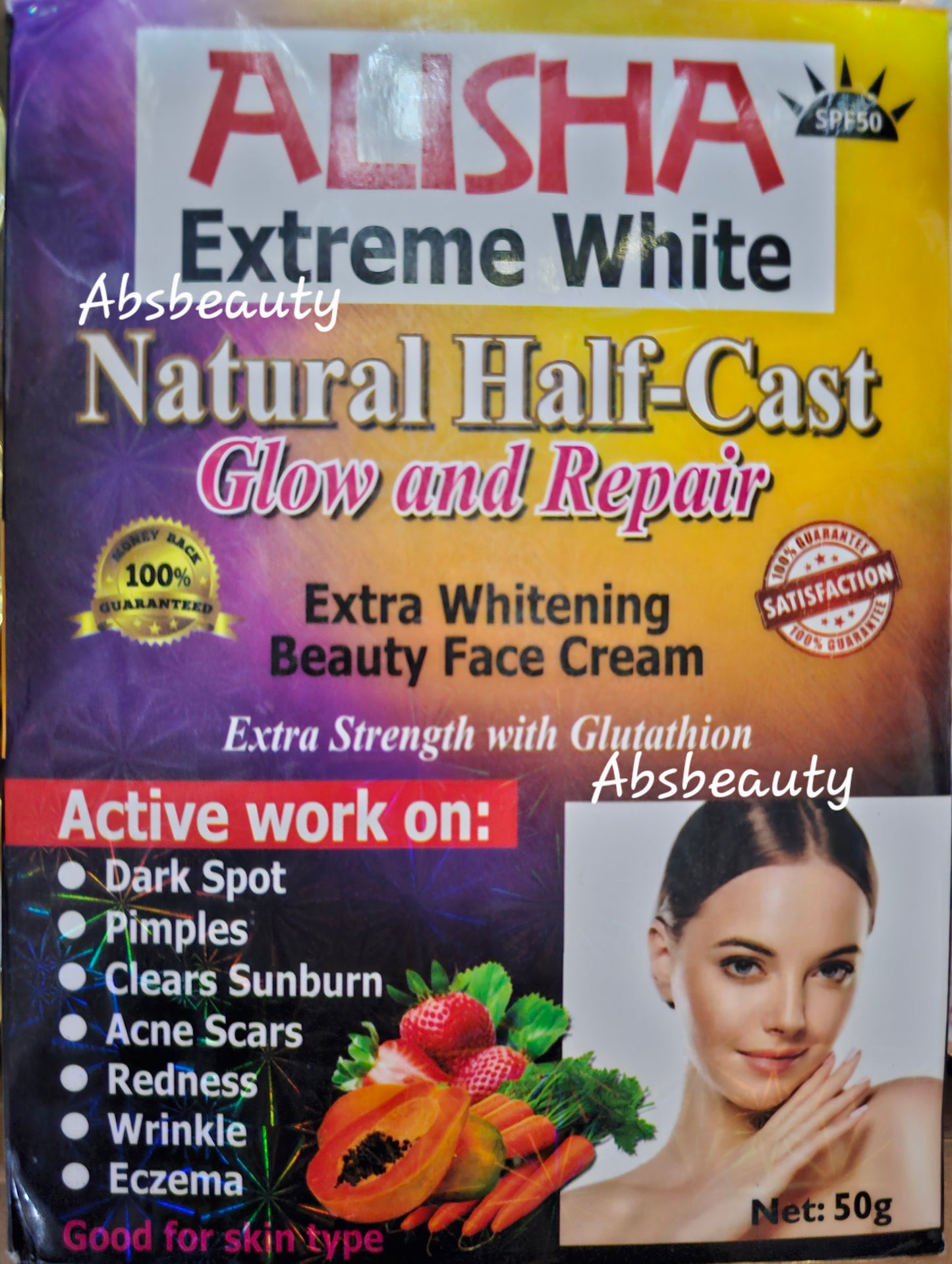 Alisha Xtreme White Face Cream 50g 1pc