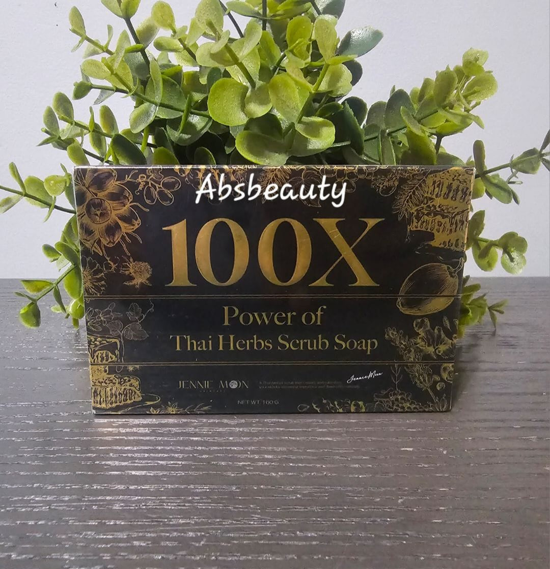 Jennie Moon 100X Power of Thai Herbs Scrub Soap 160g Original&Authentic 1pc