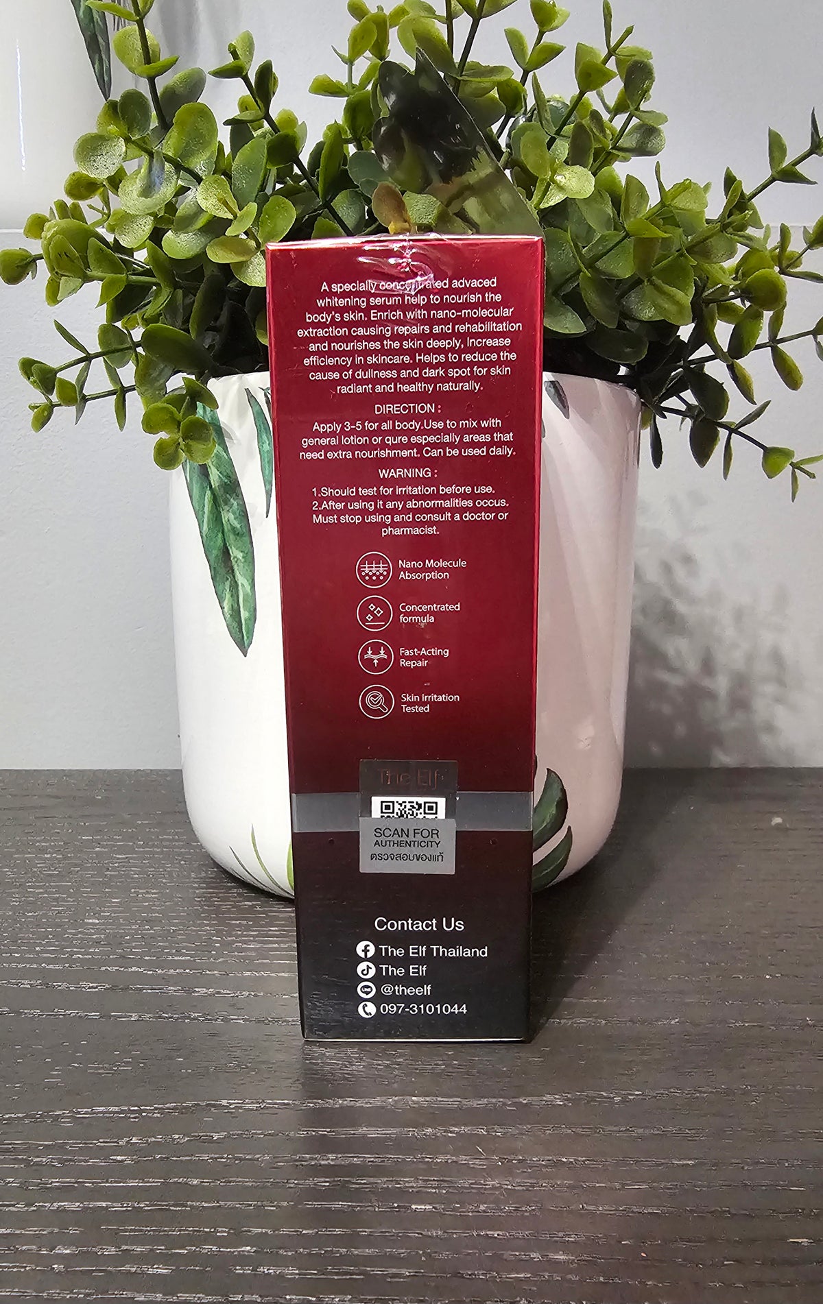 The Elf Nano White Dose Premium White Plus Advanced Whitening Serum 60ml,Original&Authentic💯✅️