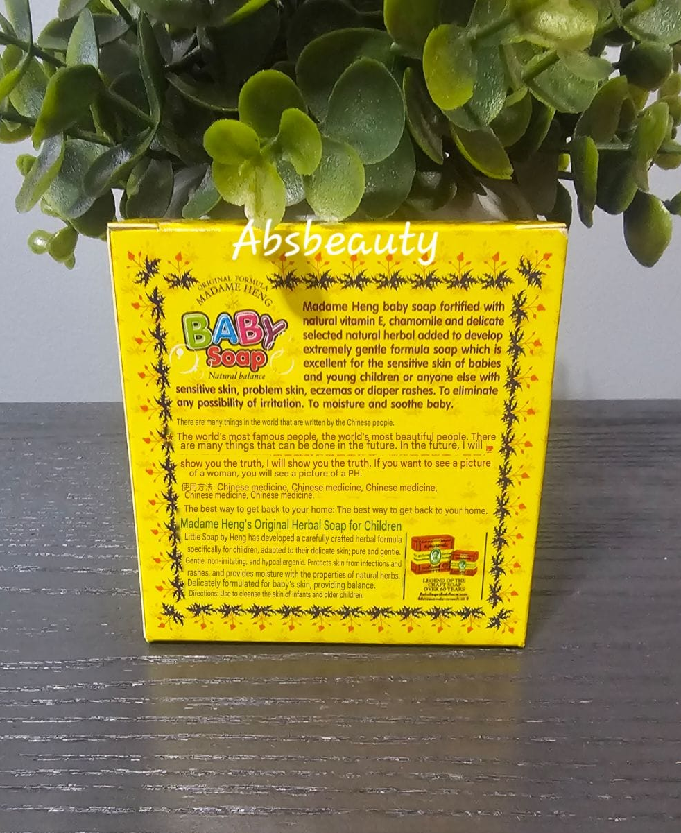 Original Formula Madame HENG Baby Soap Original Herbal With Vitamin E & Chamomile 150g,1pc ✨️👌💯