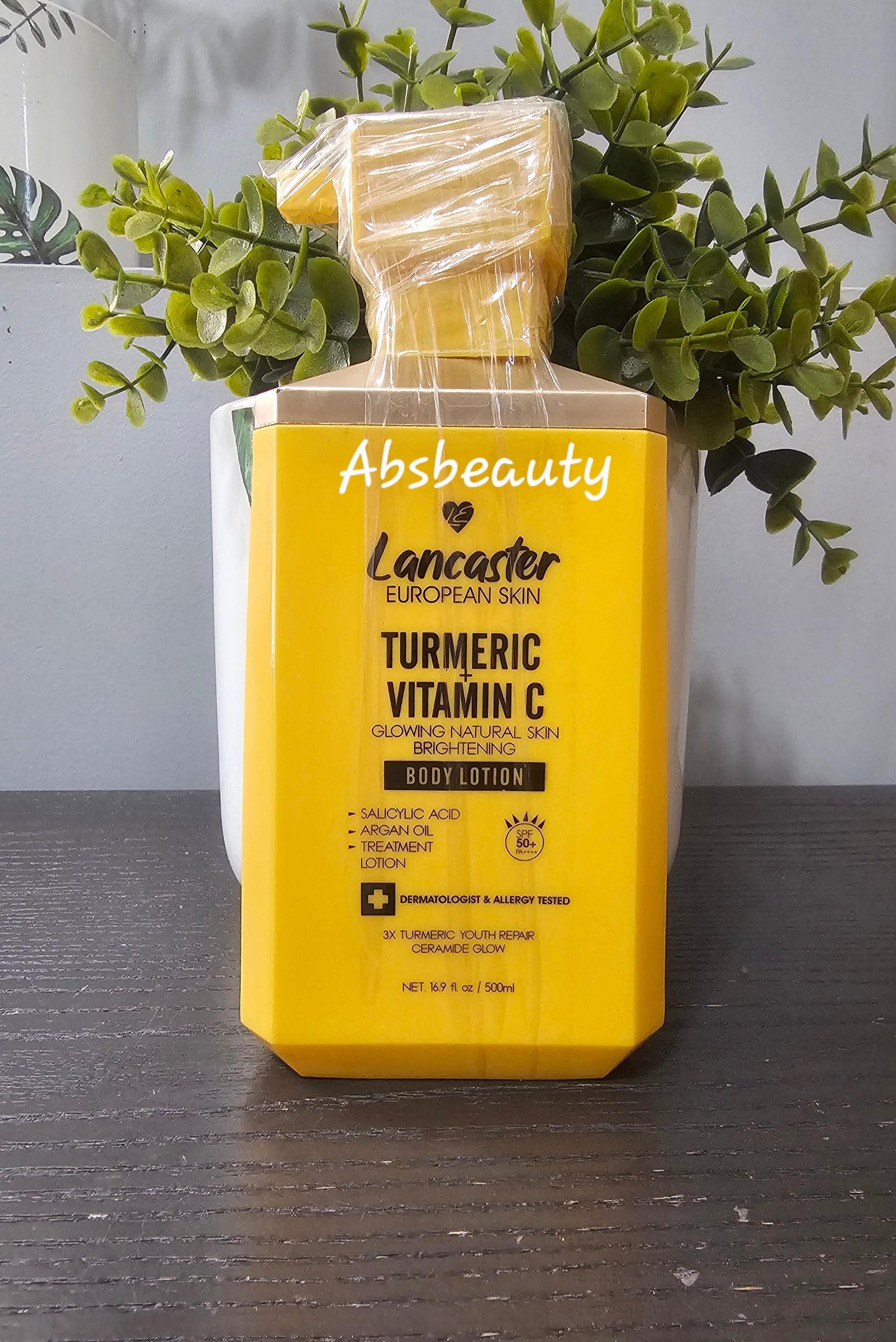 Lancaster European Skin Niacinamide+Collagen,Tumeric+Vitamin C & Retinol 10% Treatment Body Lotion 500ml With Spf50 & PA++++ l,1pc💯👍