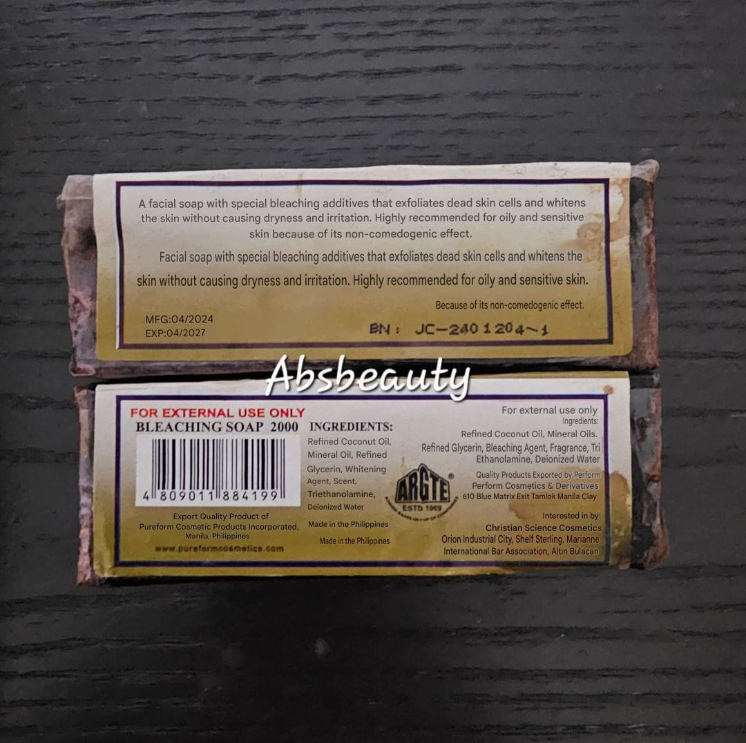 Pureform Whitening & Bleaching Soap 2000 Certified Halal 160g ✨️👍💯