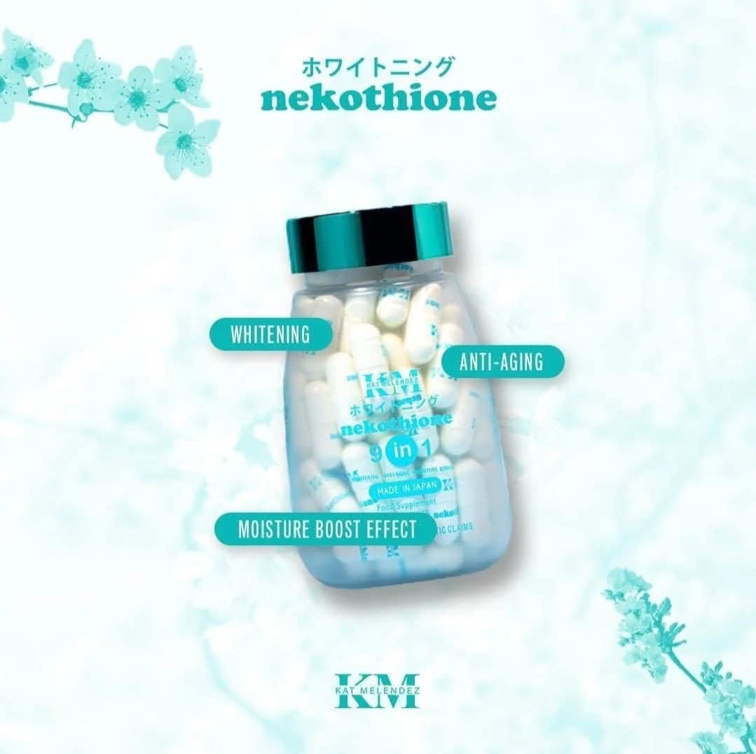 Nekothione 9 in 1 by Kath Melendez / Neko Glutathione 60 Whitening capsules