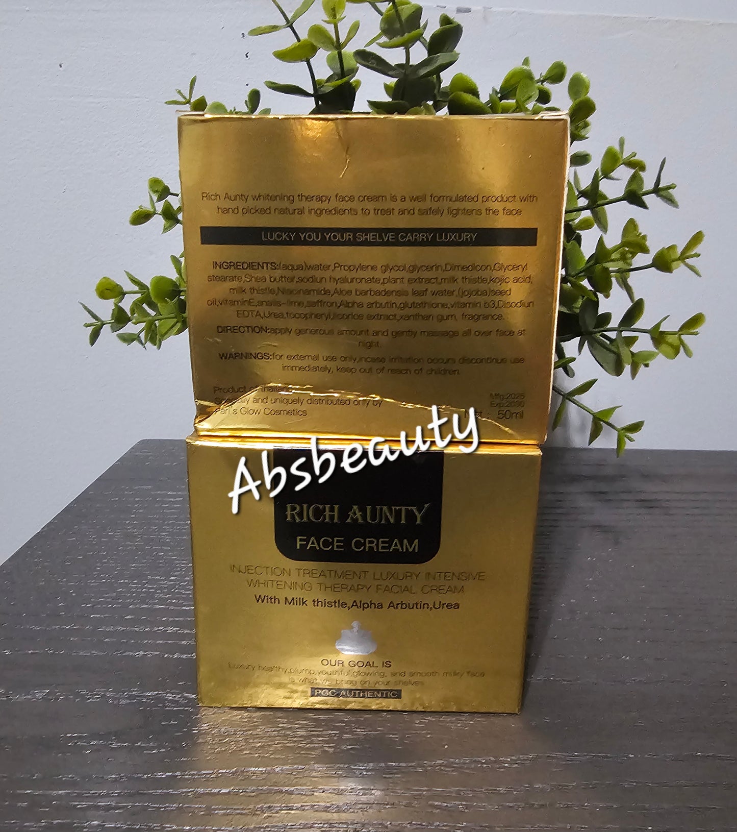 1×Pari's Glow Cosmetics Rich Aunty Injection Super Whitening Face Cream.1pc