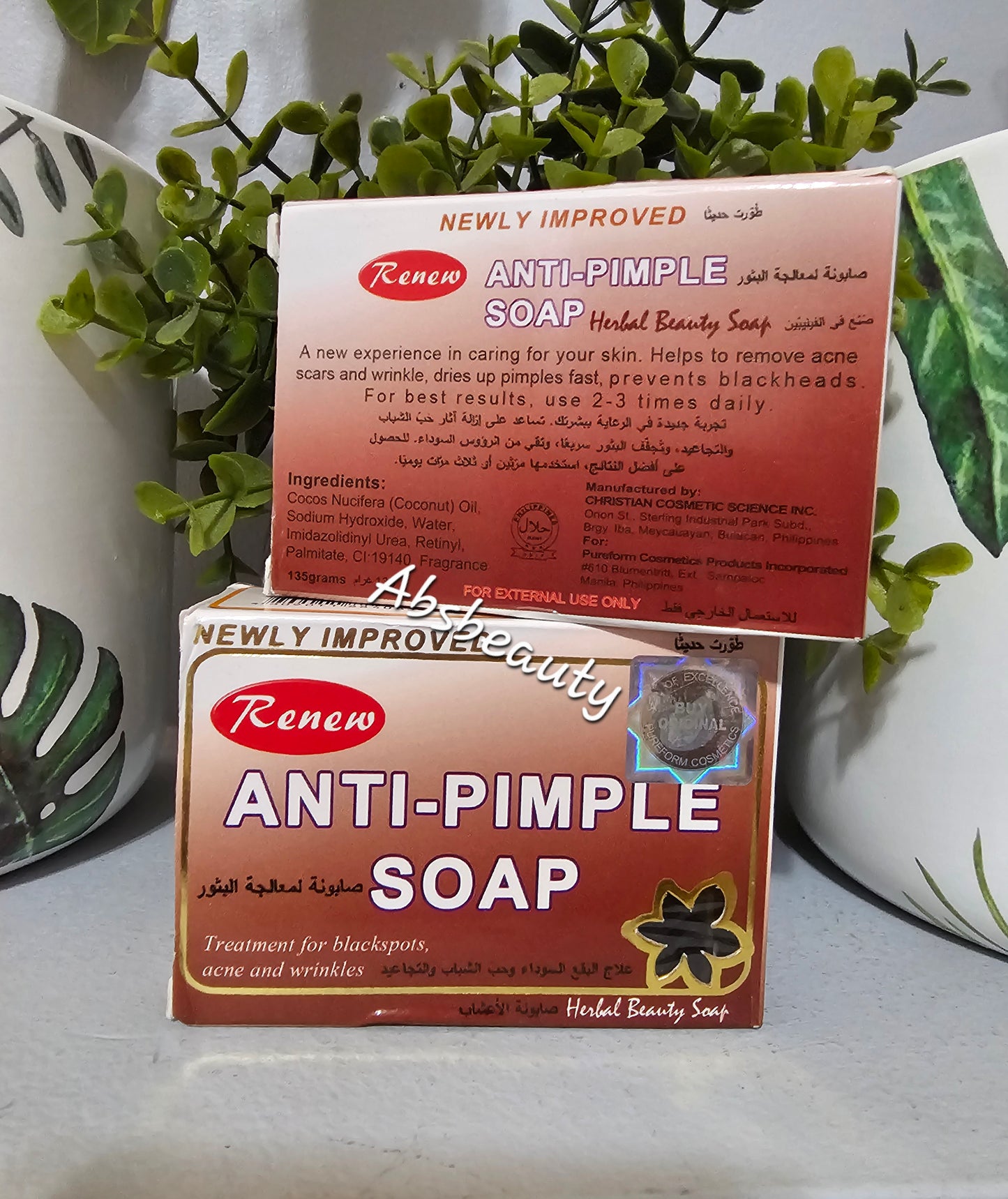 Renew Anti-Pimple Soap For Blackheads, Acne & Wrinkles 135g
