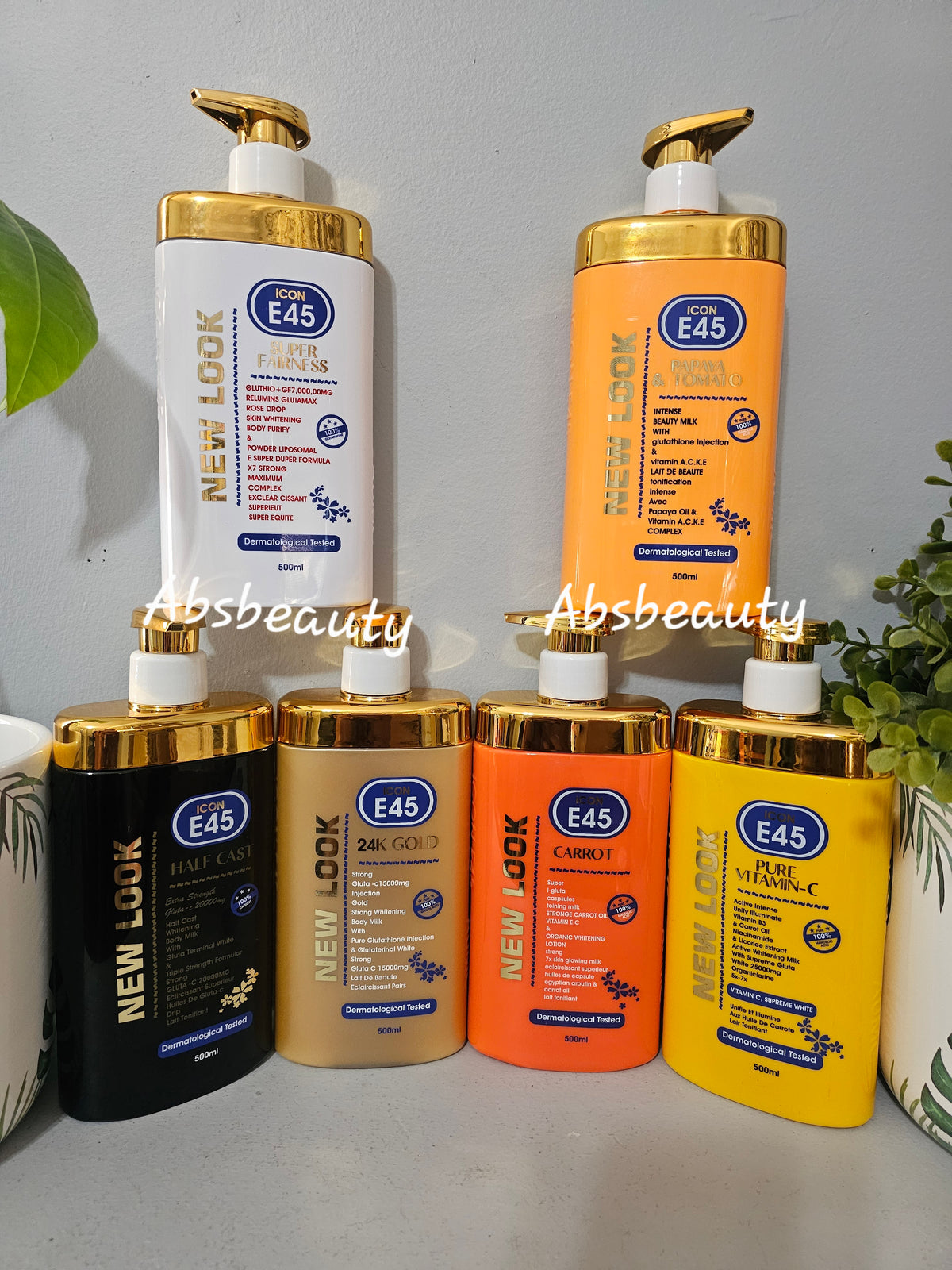 Icon E45 Whitening & Lightening Body Lotion New Look 500ml 1pc