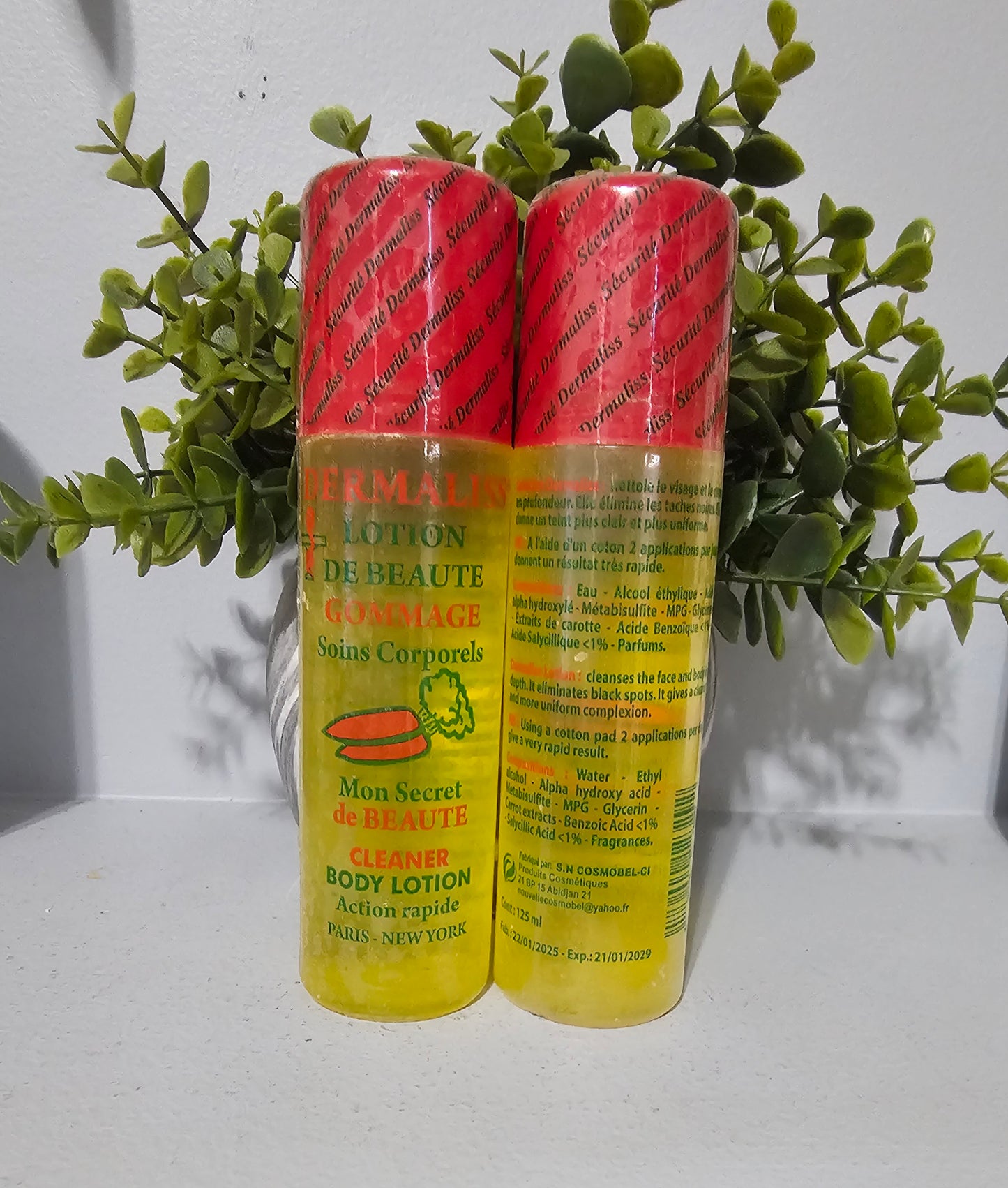 Dermaliss Cleaner body lotion Action Rapide 125ml Original&Authentic.1pc