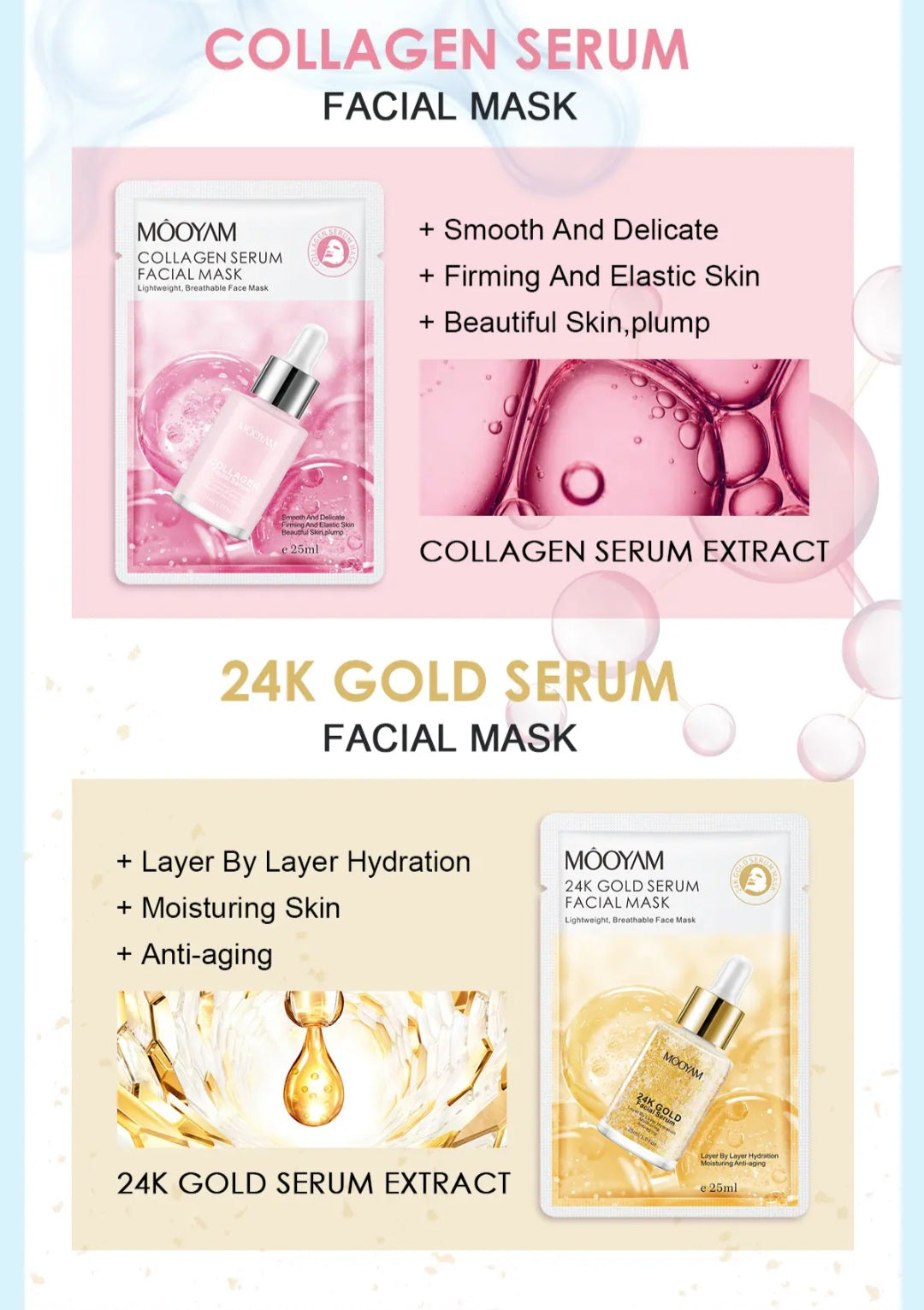 MOÔYAM Facial Mask Lightweight, Breathable Face Mask 25ml