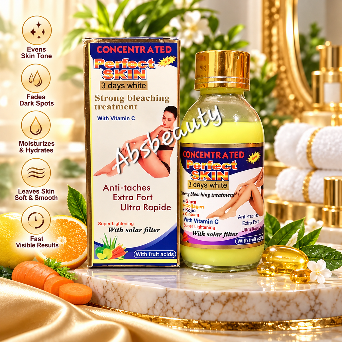 Perfect Skin 3Days White Concentrated Serum(add into lotion)💯👌