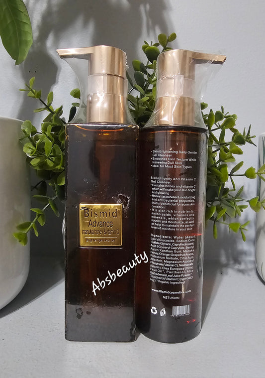 Bismid Advance Manuka Honey & Vitamin C Brighten Gel Face Cleanser ✨️👌.1pc