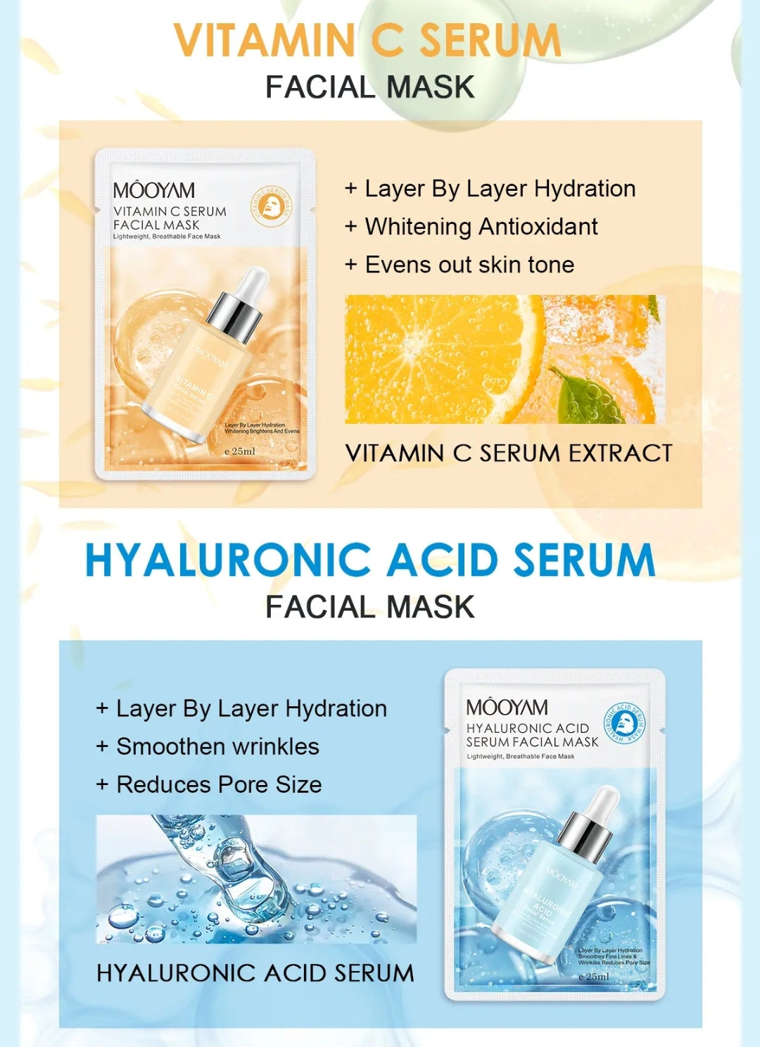 MOÔYAM Facial Mask Lightweight, Breathable Face Mask 25ml
