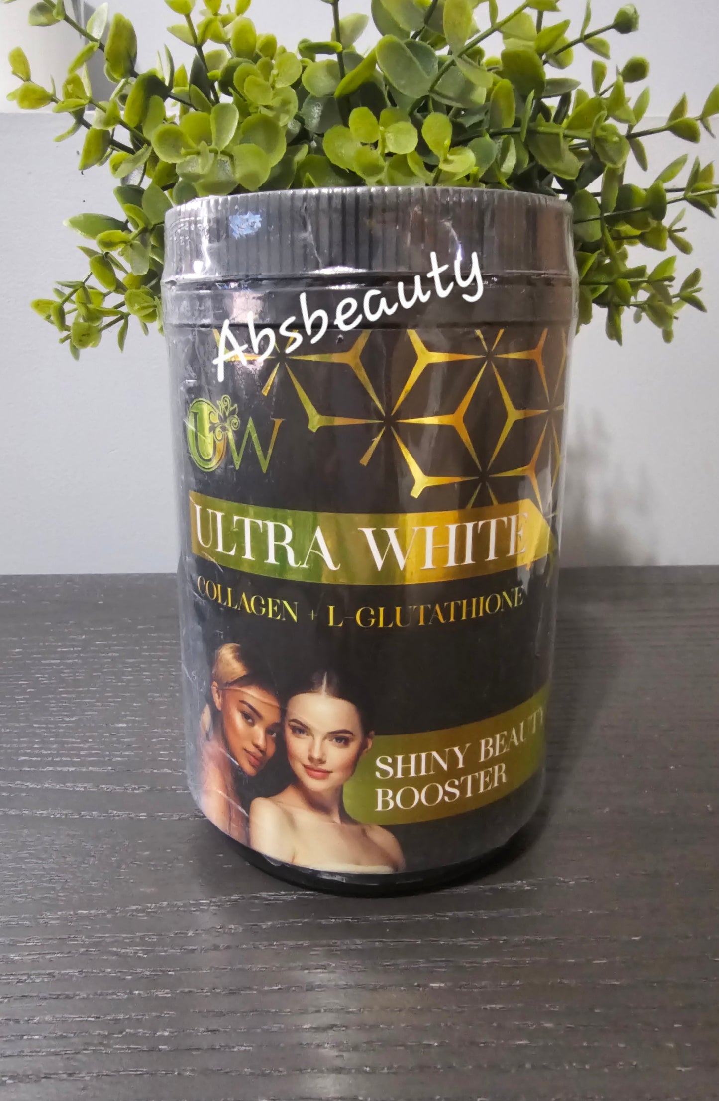 Ultra White Collagen+L-Glutathione Shiny Beauty Booster Powder Supplements, 1jar💯✅️