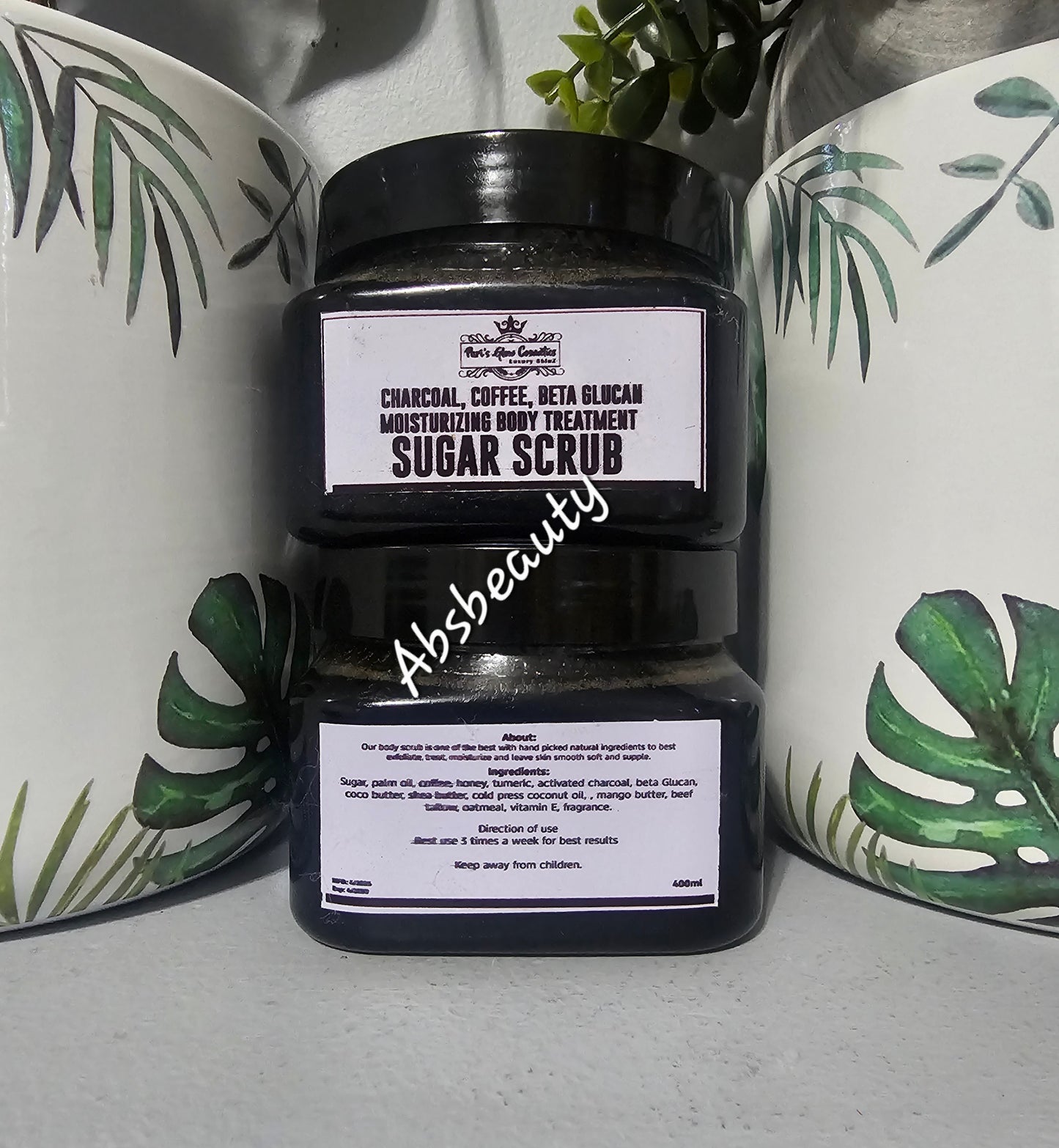 Pari's Glow Sugar Scrub 400g||Coffee||Charcoal||Beta Glucan, Smooths,Brightens & Softens The Skin💯. 1pc
