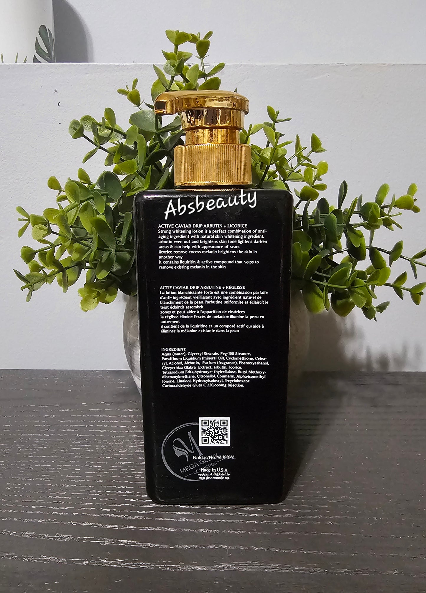 Active Caviar drip Arbutin+Licorice Strong Whitening Body Lotion 400ml Spf50