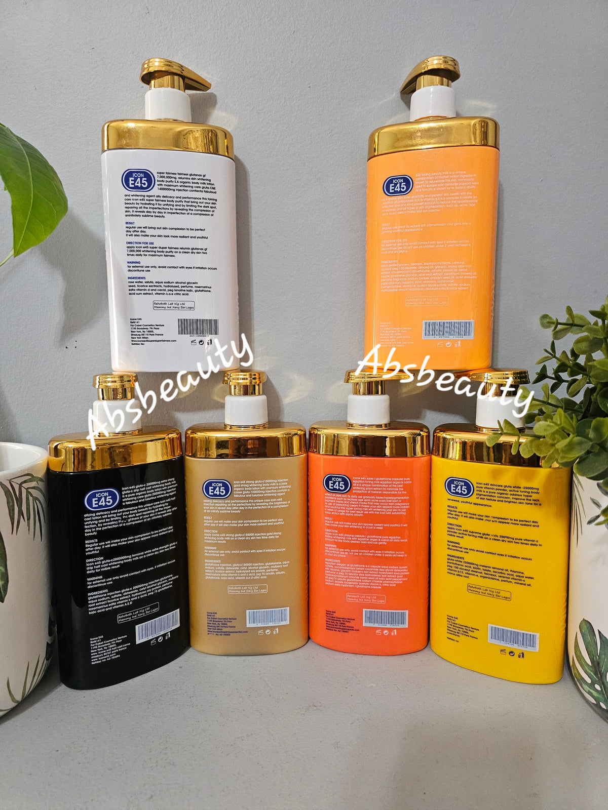 Icon E45 Whitening & Lightening Body Lotion New Look 500ml 1pc