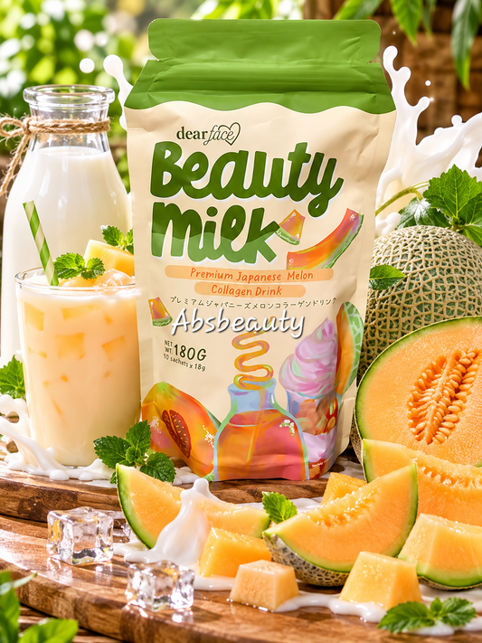 Beauty Milk Premium Japanese Melon Collagen Drink 180g,Original&Authentic💯✅️ Dear Face Supplements