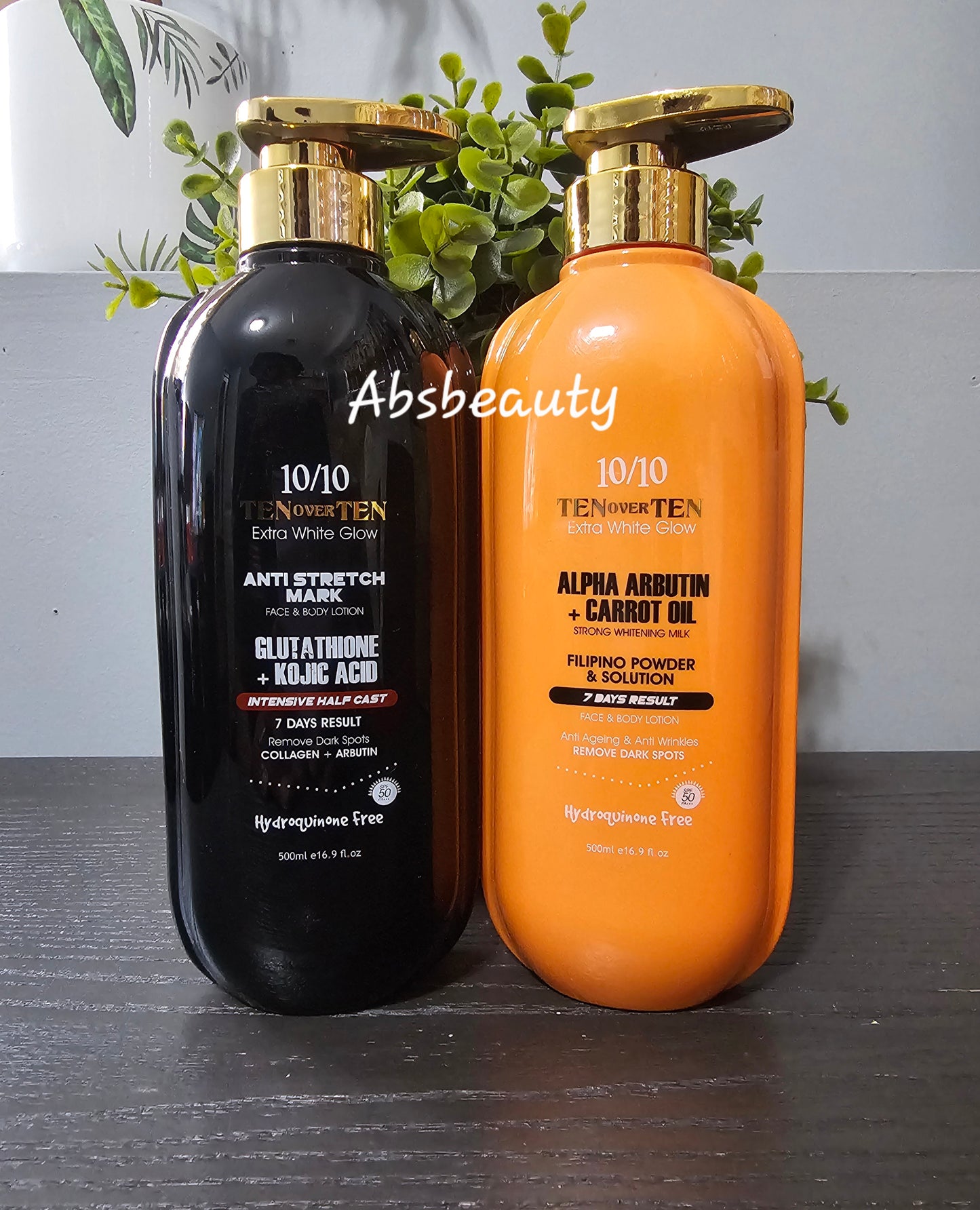TENoverTEN 10over10 Extra White Glow Face & Body Lotion 500ml👌💯1pc