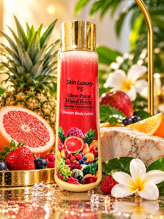 Pari's Glow Cosmetics Skin Luxury V5 Glow Point Mixed Fruits Double Concentrate Booster Body Lotion 320ml